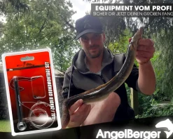 Angel Berger Aal - Zander Grundmontage Set Ready2Fish Angelset Stand Up Montage Wurm Köderfisch Stehaufbleimontage Angelsets