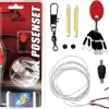 Angel Berger Aal Posen Set Posenmontage mit Knicklicht Ready2Fish Angelset Aal Angelsets