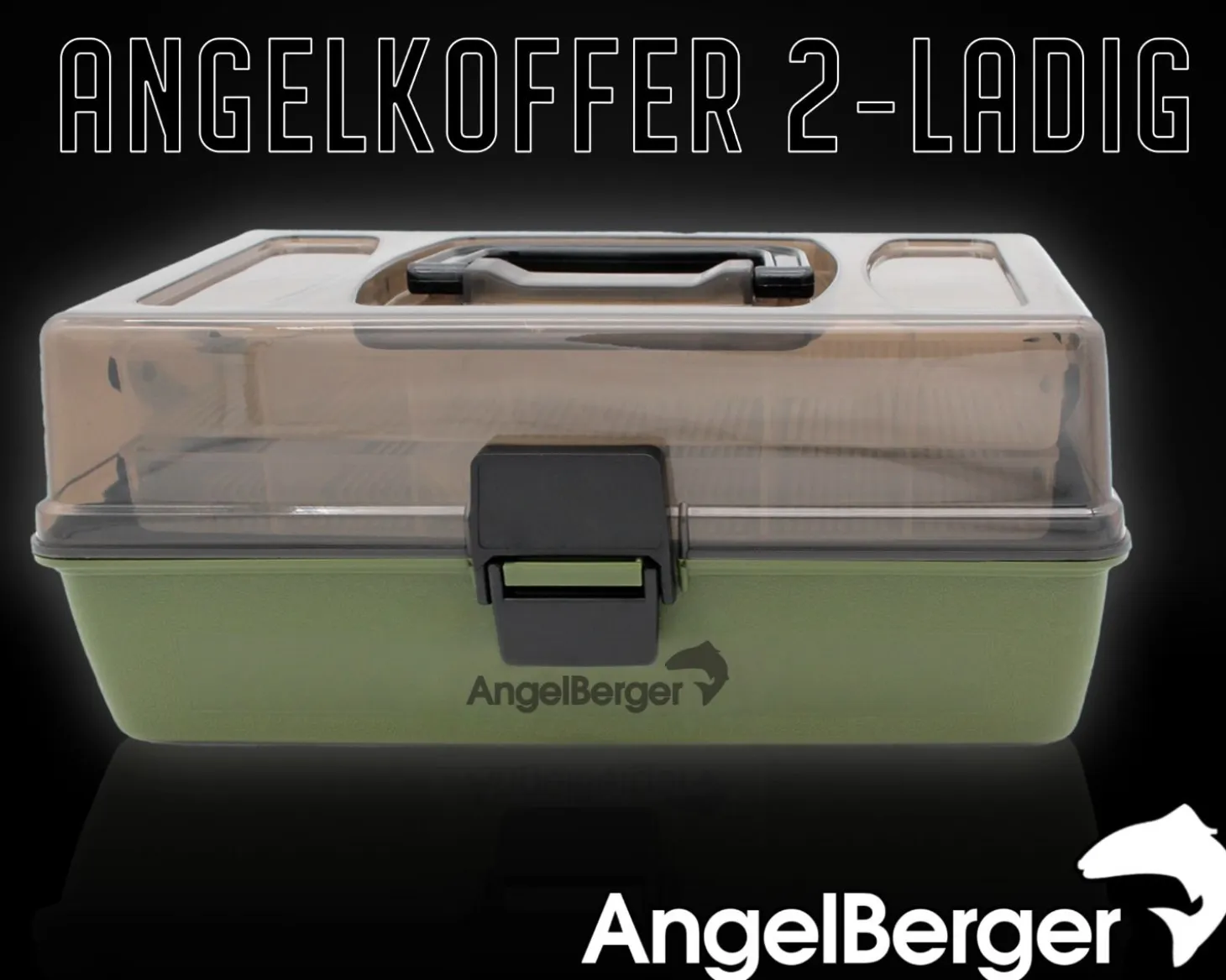 Angel Berger Angelkoffer 2 ladig Gerätekoffer Zielfische