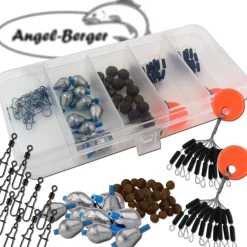 Angel Berger Angelzubehör Set mit Box Zubehörset Friedfischangeln