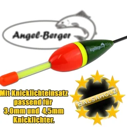 Angel Berger Balsaholz Knicklicht Raubfischpose Hechtangeln