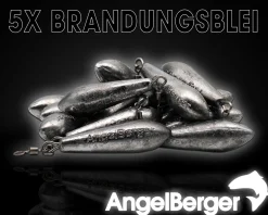 Angel Berger Brandungsblei Set 100g 5 Stück Meeresblei Angelblei Brandungsangeln Blei Meeresangeln Dorschangeln