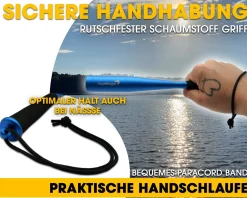 Angel Berger Deluxe Aluminium Fischtöter mit Handschlaufe Fischbetäuber Totschläger  Friedfischangeln
