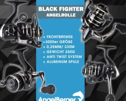 Angel Berger Eis und Bootsangelset mit Rolle Eisangel Eisrute Ice Rod Angelset Eisangeln Angelsets