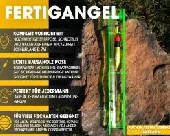 Angel Berger Fertigangel 1,25g Angelset Posenmontage Stippangel Handangel Fertigmontage Friedfisch Angeln Friedfischangeln