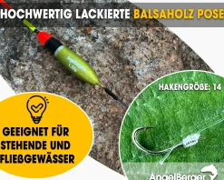 Angel Berger Fertigangel 1,25g Angelset Posenmontage Stippangel Handangel Fertigmontage Friedfisch Angeln Friedfischangeln