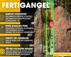 Angel Berger Fertigangel 2,0g Angelset Posenmontage Stippangel Handangel Fertigmontage Friedfisch Angeln Friedfischangeln