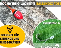 Angel Berger Fertigangel 2,0g Angelset Posenmontage Stippangel Handangel Fertigmontage Friedfisch Angeln Friedfischangeln
