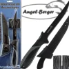 Angel Berger Filetiermesser mit Messerschärfer Angelmesser beschichtet Meeresangeln