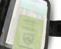 Angel Berger Fischereischein Ausweismappe Passhülle Friedfischangeln