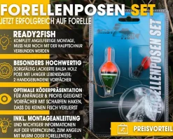 Angel Berger Forellen Posen Set Posenmontage Ready2Fish Angelset Forelle Angelsets