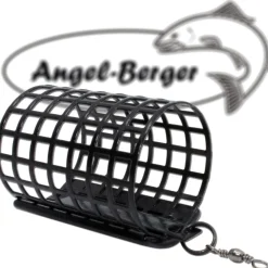 Angel Berger Futterkorb rund Bleifrei Feeder Angeln Zielfische
