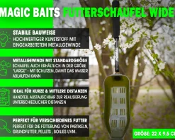 Angel Berger Futterschaufel Wide Futterkelle Bait Spoon Zielfische