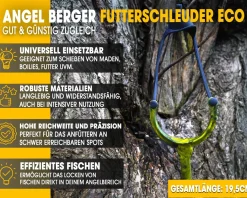 Angel Berger Futterschleuder Eco Schleuder Madenschleuder Catapult Karpfen Zubehör