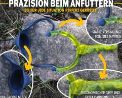 Angel Berger Futterschleuder Eco Schleuder Madenschleuder Catapult Karpfen Zubehör