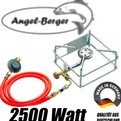 Angel Berger Gasheizung Gasbrenner für Räucherofen 2,5 kW Heizung Räucherschrank Räucherheizung 2500W Räuchern
