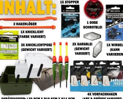 Angel Berger Gerätekoffer mit Angelzubehör gefüllt Angelkoffer Grundausstattung Angeln Angelset Angelsets
