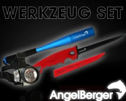 Angel Berger Geschenkeset Werkzeugset Angelset Werkzeug - Messer - Zubehör