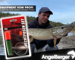 Angel Berger Hecht Posen Set 15g Köderfischmontage Ready2Fish Angelset Hecht Angelsets