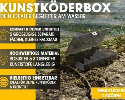 Angel Berger Kunstköderbox Kleinteilebox Mittel Köderbox Angeln Zubehörbox Angelbox Tacklebox Box Angelköder Angelkoffer & Boxen