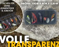 Angel Berger Kunstköderbox Zubehörbox klein Friedfischangeln