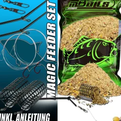 Angel Berger Magic Feederset mit Zubehör Angelfutter