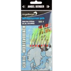 Angel Berger Meeresvorfach Pilkvorfach Heringssystem gelb Meeresköder & Systeme
