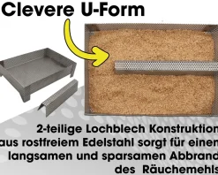 Angel Berger Premium Kaltraucherzeuger Kalträucherlader Räucherschnecke Kalt Räuchern Räuchern