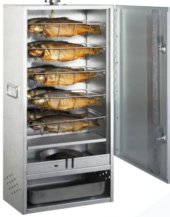 Angel Berger Premium Räucherofen mit Gasheizung 4200W Räucherschrank Smoker Räuchern