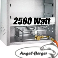 Angel Berger Premium Räucherofen mit Gasheizung 2500W Räucherschrank Smoker Räuchern