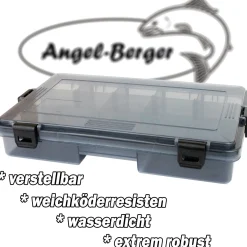 Angel Berger Pro Tackle Box Medium  Kunstköderbox Köderbox wasserdicht Zubehörbox Angelzubehör