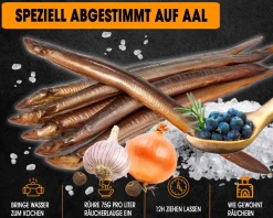 Angel Berger Räucherlauge Aal Spezial 600g Räucherlake Fisch Räuchern Räuchergewürz Smoker Fischgewürz Räuchermehl & Gewürze