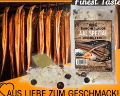 Angel Berger Räucherlauge Aal Spezial 600g Räucherlake Fisch Räuchern Räuchergewürz Smoker Fischgewürz Räuchermehl & Gewürze