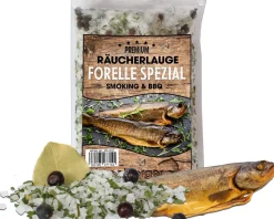 Angel Berger Räucherlauge Forelle Spezial 600g Räucherlake Fisch Räuchern Räuchergewürz Smoker Fischgewürz Räuchermehl & Gewürze