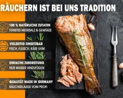 Angel Berger Räucherlauge Forelle Spezial 600g Räucherlake Fisch Räuchern Räuchergewürz Smoker Fischgewürz Räuchermehl & Gewürze