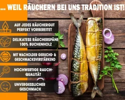 Angel Berger Räuchermehl Buche Wacholder 500g räucherspäne Räuchermehl & Gewürze
