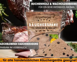 Angel Berger Räuchermehl Buche Wacholder 500g räucherspäne Räuchermehl & Gewürze