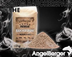 Angel Berger Räuchermehl Buche Deluxe 15Kg räucherspäne Räuchern