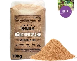 Angel Berger Räuchermehl Erle 10kg Räucherspäne Räuchern