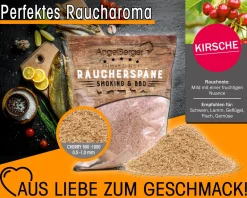 Angel Berger Räuchermehl Kirsche 500g Räucherspäne Cherry  Räuchern