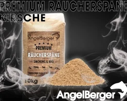 Angel Berger Räuchermehl Kirsche 10kg Räucherspäne Cherry Räuchern