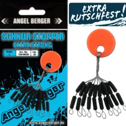 Angel Berger Schnurstopper extra strong L Silikon Stopper Posenstopper Angelzubehör