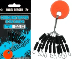Angel Berger Schnurstopper extra strong M Silikon Stopper Posenstopper Angelzubehör
