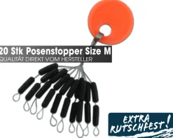 Angel Berger Schnurstopper extra strong M Silikon Stopper Posenstopper Angelzubehör