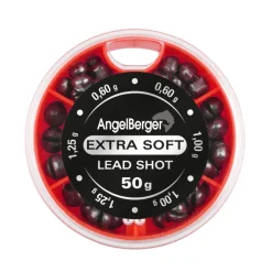 Angel Berger Schrotblei Bleischrot Sortiment Klemmblei Lead Shots Grob 50g Angelzubehör