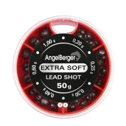 Angel Berger Schrotblei  Bleischrot Sortiment Klemmblei Lead Shots Fein 50g Angelzubehör