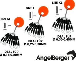 Angel Berger Sparpack Gummistopper Posenstopper  Forellenangeln