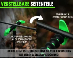 Angel Berger Spezi Feederauflage Rutenauflage Feedern Rutenhalter Feeder Rod Rest Feederablage Angelrutenhalter Angelzubehör