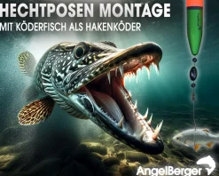 Angel Berger Steck Angelset Rute Rolle mit Zubehör Hecht Angelsets