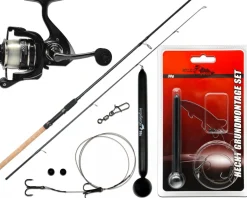 Angel Berger Steck Angelset Hecht Grundmontage Rute Rolle Angelzubehör Köderfischmontage Ready2Fish Angelset Fishing Set Pike Dead Bait Grundangel Angelset Köderfischangeln Angelsets